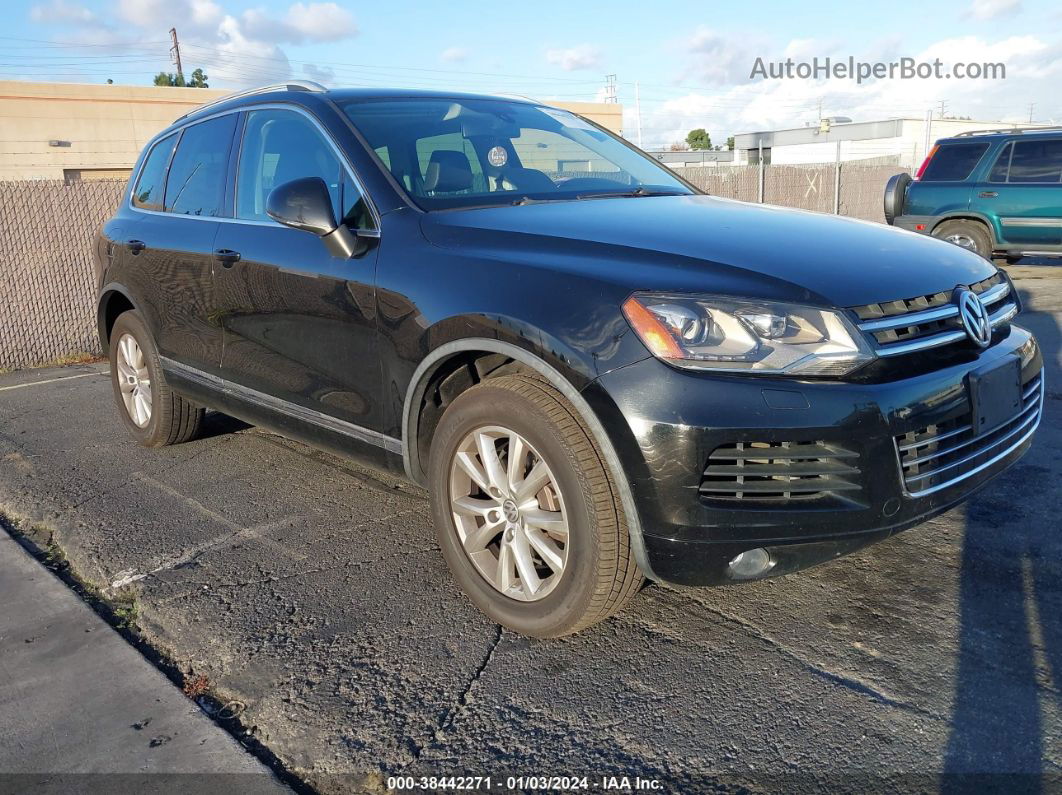 2013 Volkswagen Touareg Vr6 Sport Black vin: WVGEF9BP3DD009918