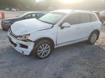 2014 Volkswagen Touareg V6 White vin: WVGEF9BP3ED006745