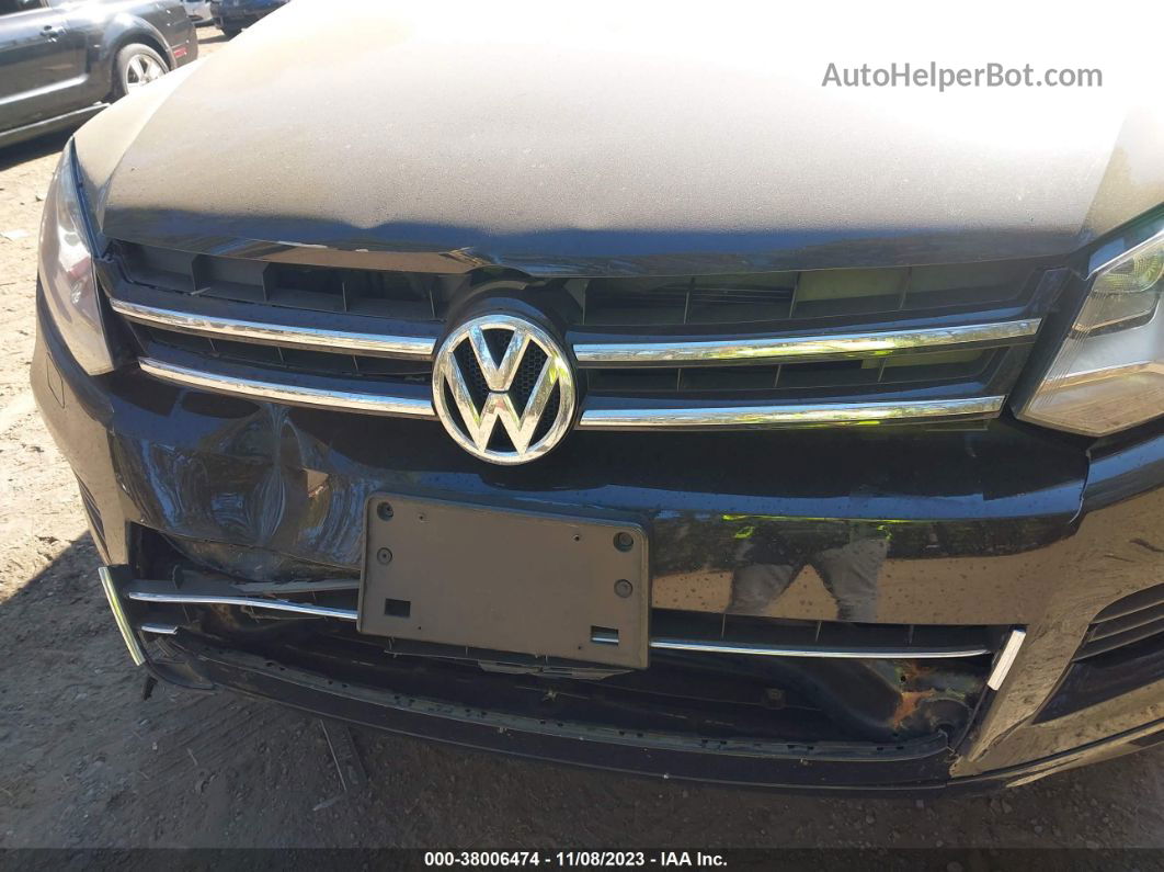 2014 Volkswagen Touareg Lux Черный vin: WVGEF9BP3ED007314