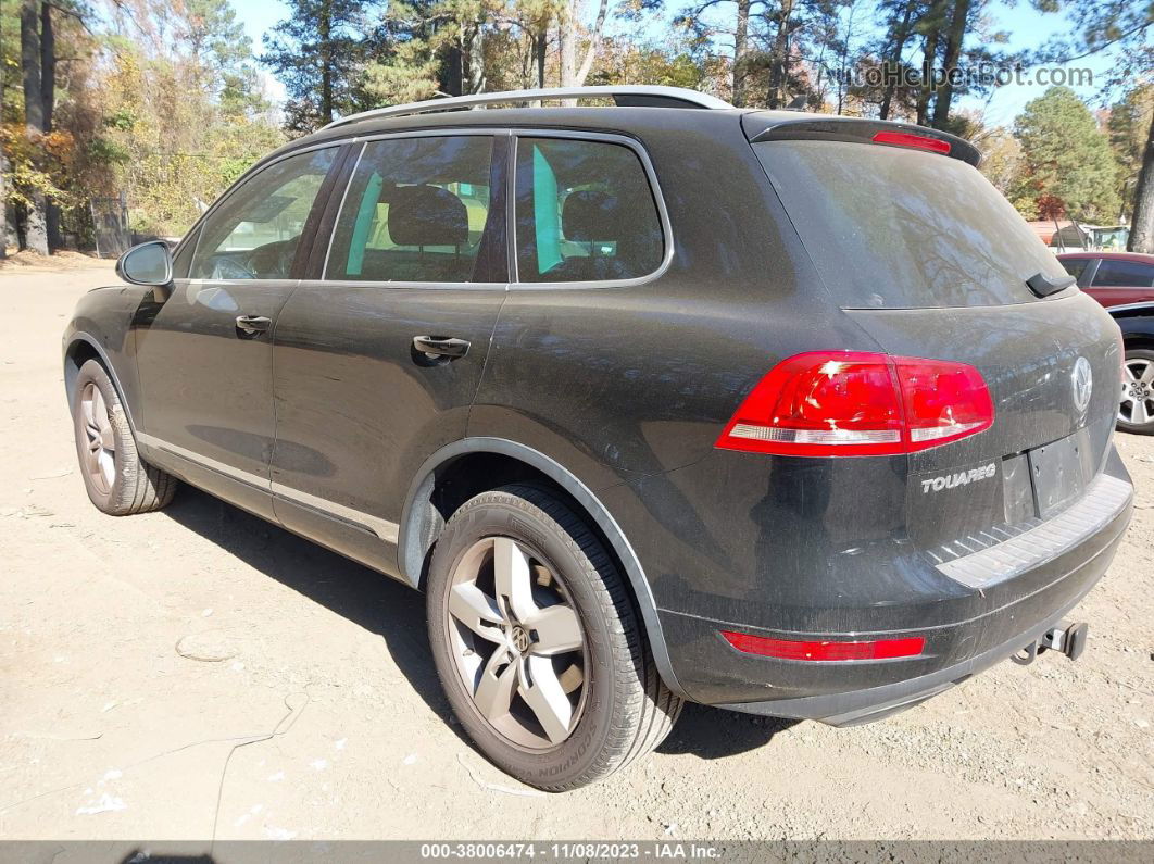 2014 Volkswagen Touareg Lux Черный vin: WVGEF9BP3ED007314