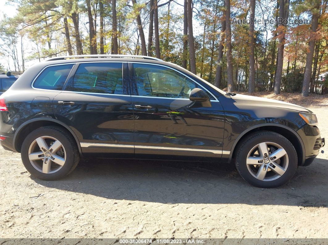 2014 Volkswagen Touareg Lux Черный vin: WVGEF9BP3ED007314