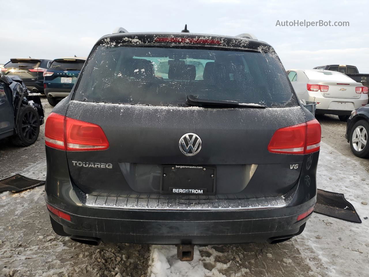 2012 Volkswagen Touareg V6 Серый vin: WVGEF9BP4CD009070