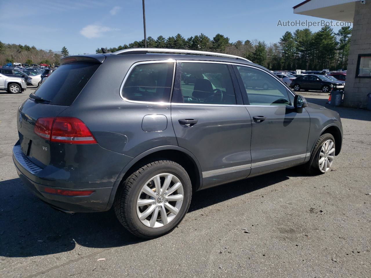 2012 Volkswagen Touareg V6 Gray vin: WVGEF9BP4CD009540