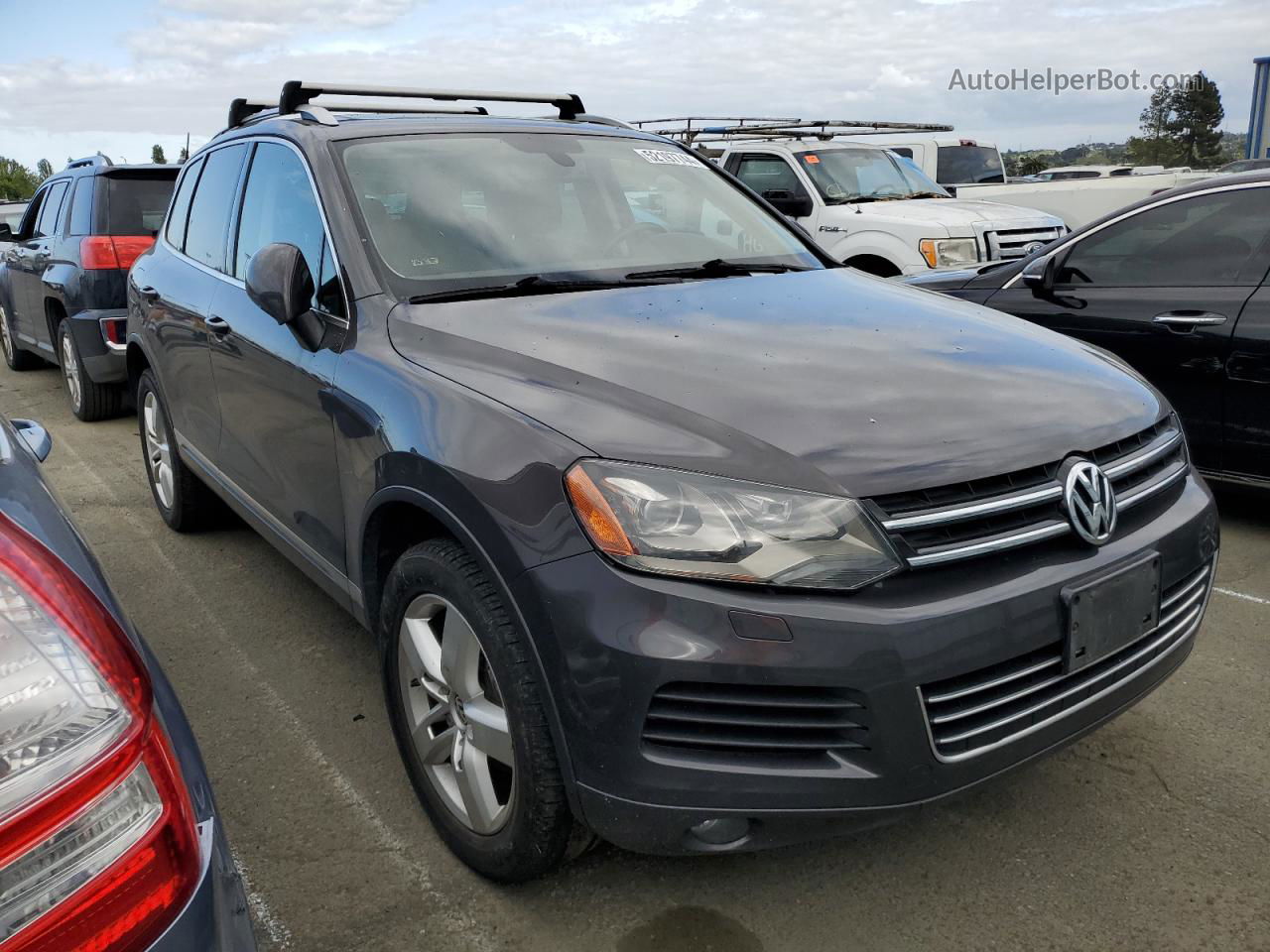 2013 Volkswagen Touareg V6 Charcoal vin: WVGEF9BP4DD005411