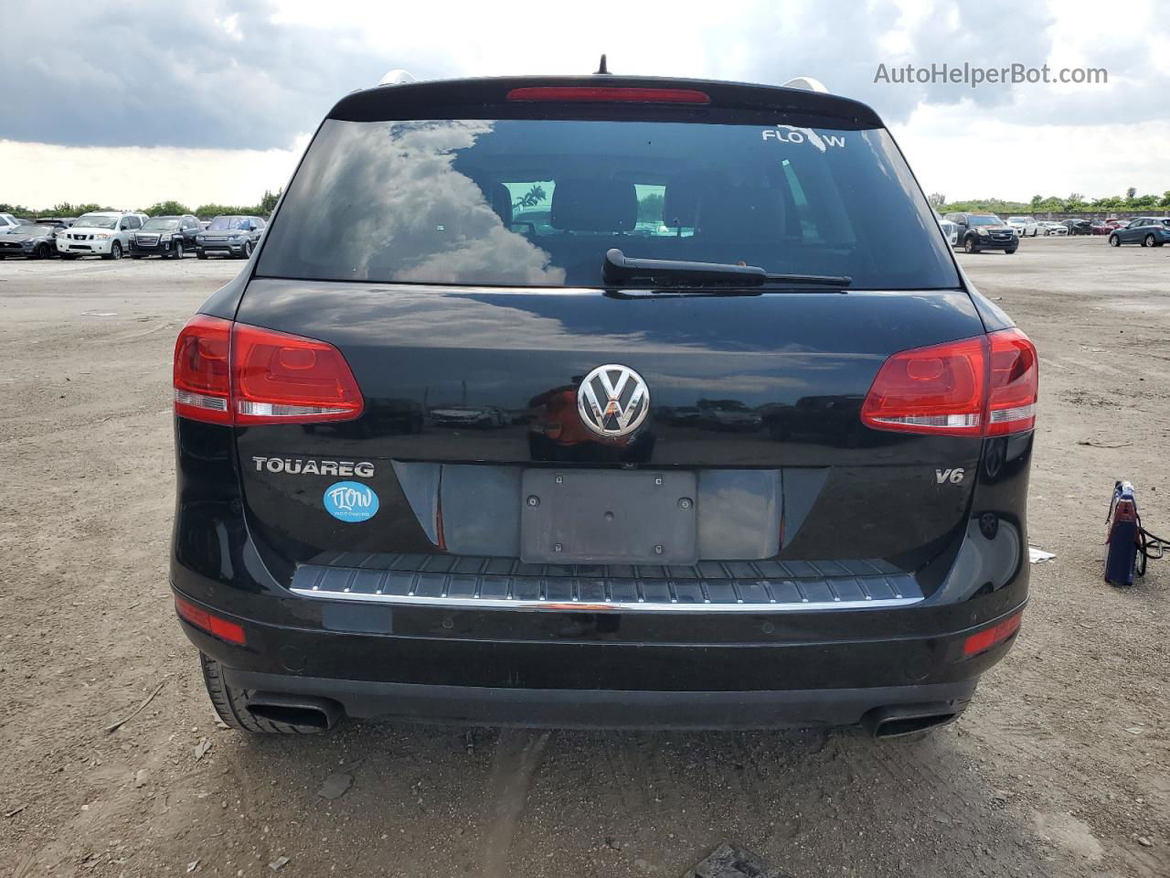 2013 Volkswagen Touareg V6 Black vin: WVGEF9BP5DD003103