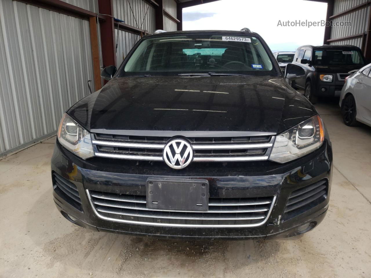 2014 Volkswagen Touareg V6 Черный vin: WVGEF9BP5ED006181