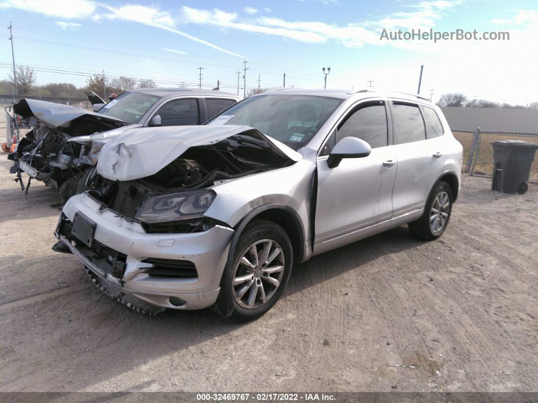 2013 Volkswagen Touareg Vr6 Sport Silver vin: WVGEF9BP6DD000470