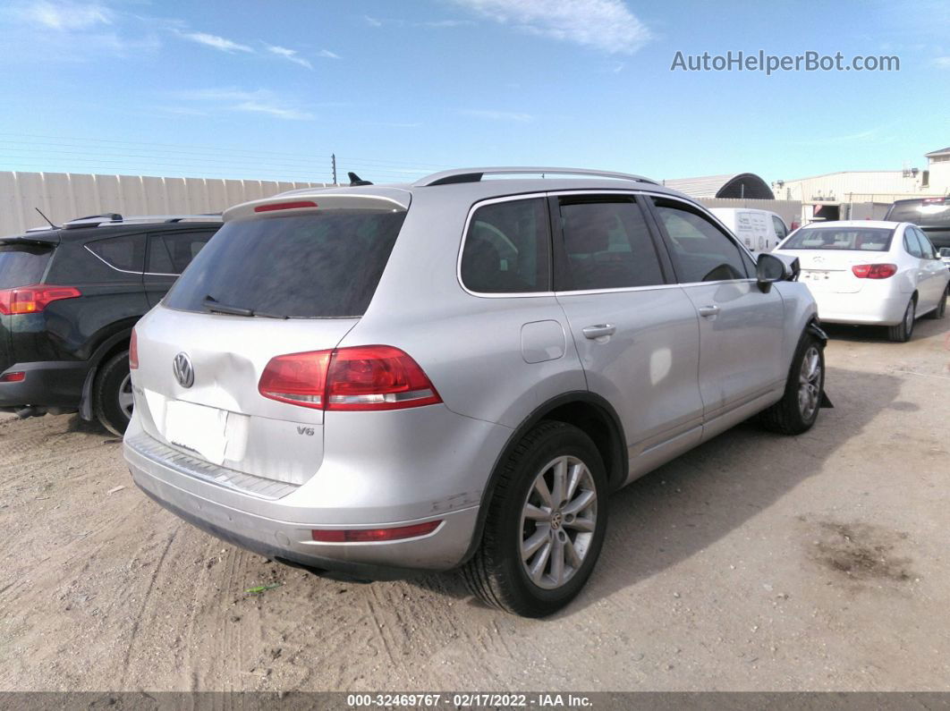 2013 Volkswagen Touareg Vr6 Sport Silver vin: WVGEF9BP6DD000470