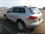 2013 Volkswagen Touareg Exec Silver vin: WVGEF9BP6DD002820