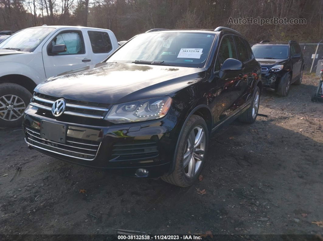 2014 Volkswagen Touareg 3.6l Executive Black vin: WVGEF9BP6ED011826