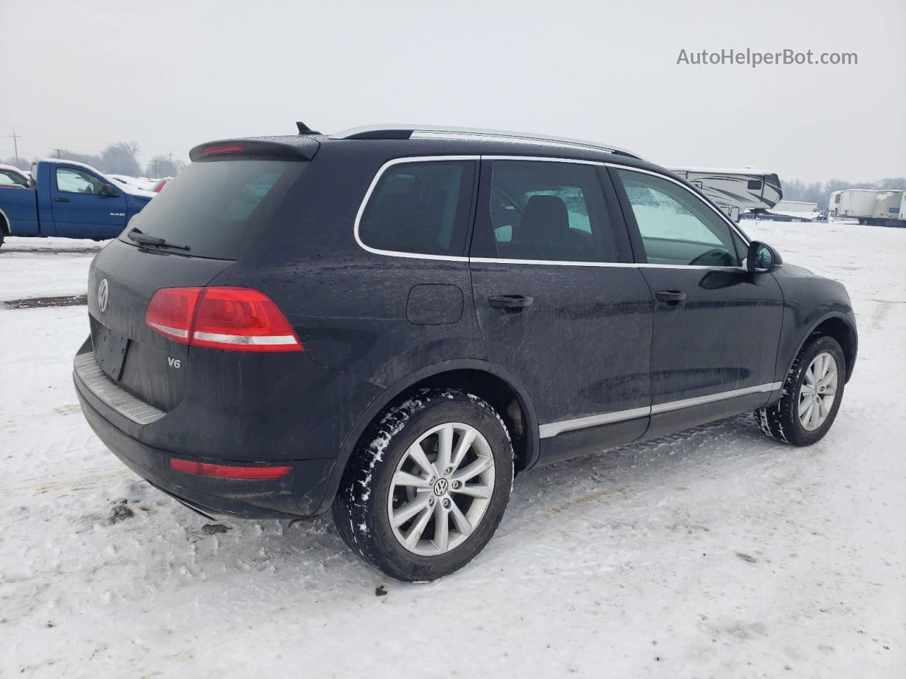 2014 Volkswagen Touareg V6 Black vin: WVGEF9BP6ED011891