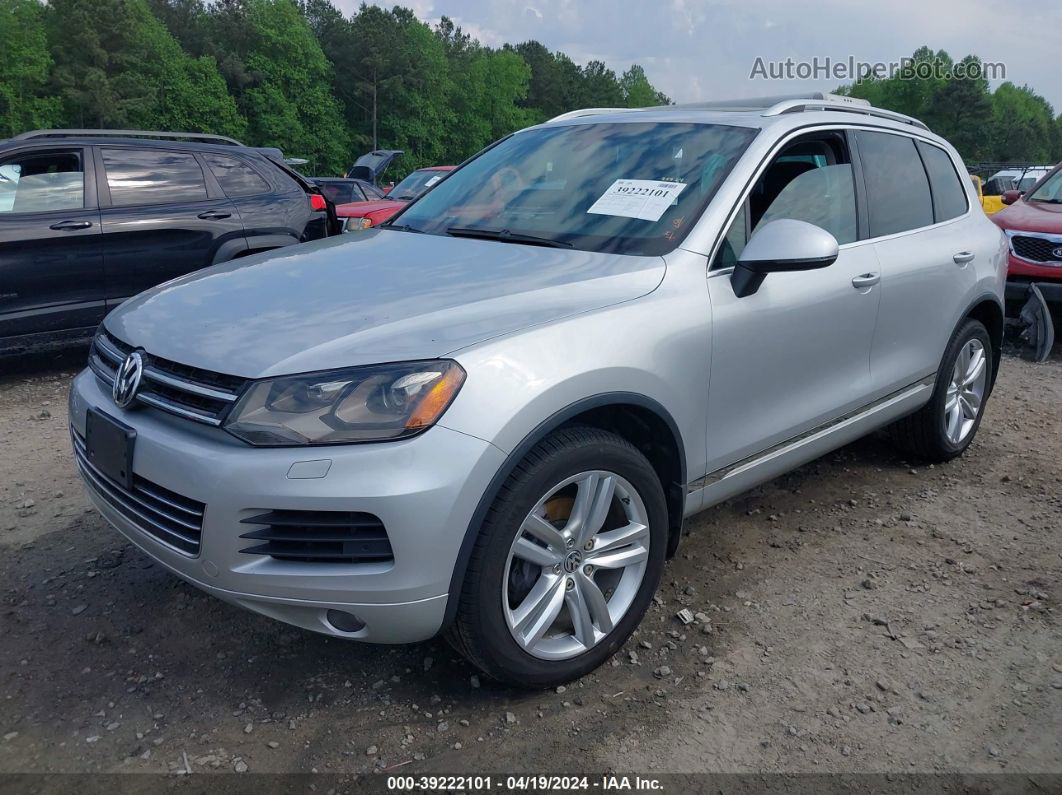 2012 Volkswagen Touareg Vr6 Executive Серебряный vin: WVGEF9BP7CD010102