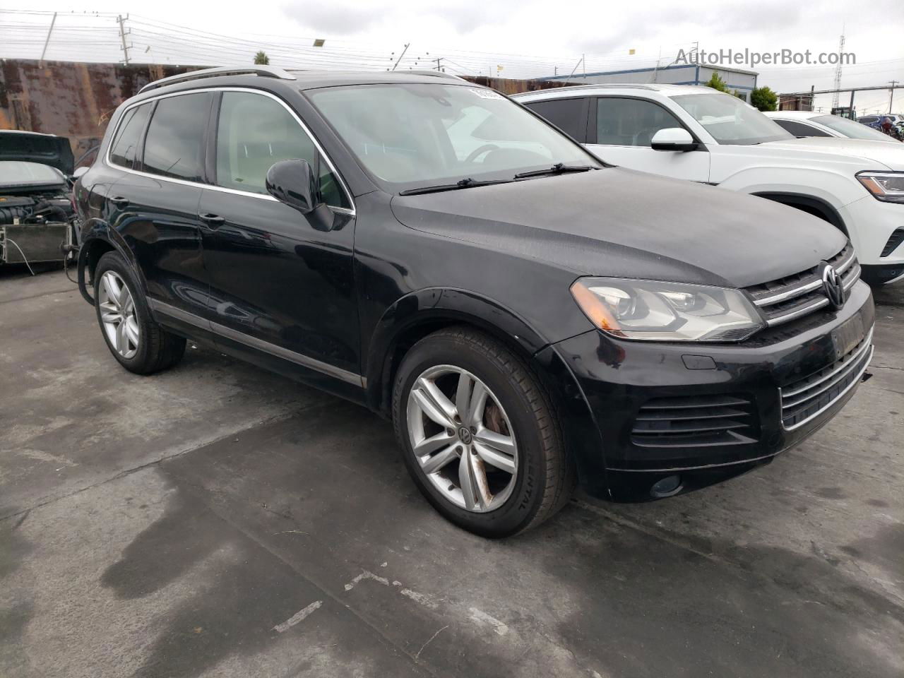 2012 Volkswagen Touareg V6 Черный vin: WVGEF9BP7CD011041