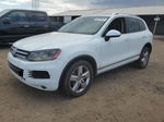 2013 Volkswagen Touareg V6 White vin: WVGEF9BP7DD007038