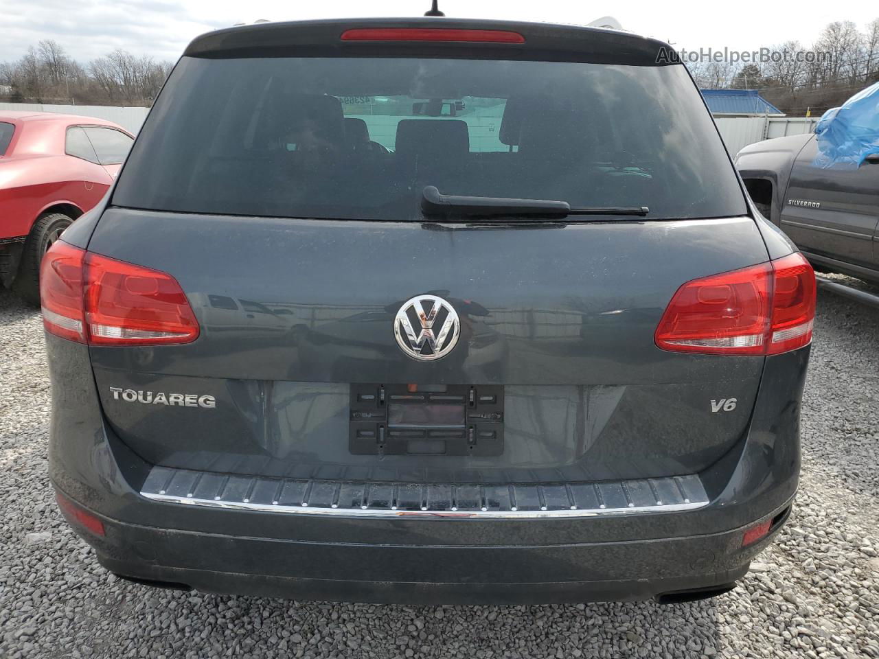 2013 Volkswagen Touareg V6 Gray vin: WVGEF9BP7DD009257