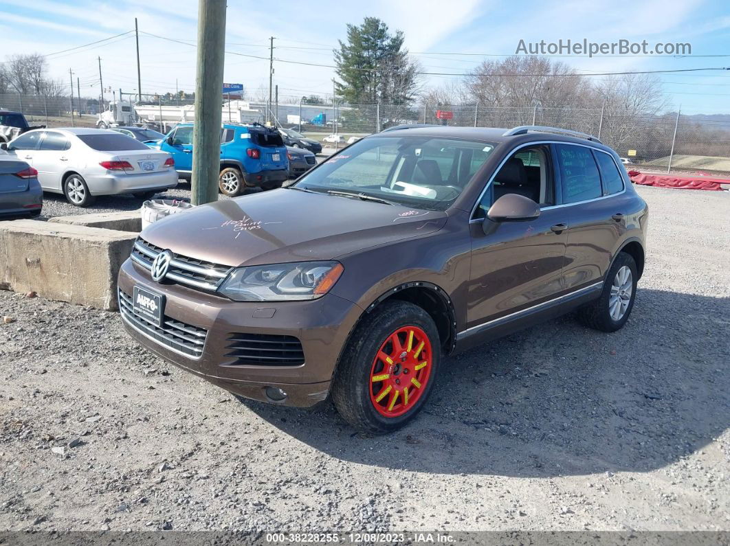 2014 Volkswagen Touareg 3.6l Executive/3.6l Lux/3.6l R-line/3.6l Sport Brown vin: WVGEF9BP7ED002567