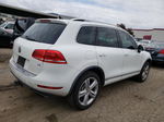 2014 Volkswagen Touareg V6 White vin: WVGEF9BP7ED003332