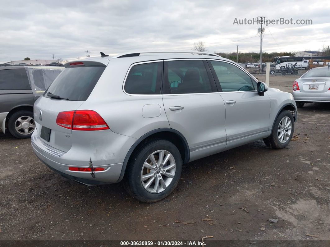 2014 Volkswagen Touareg 3.6l Sport Silver vin: WVGEF9BP7ED005761