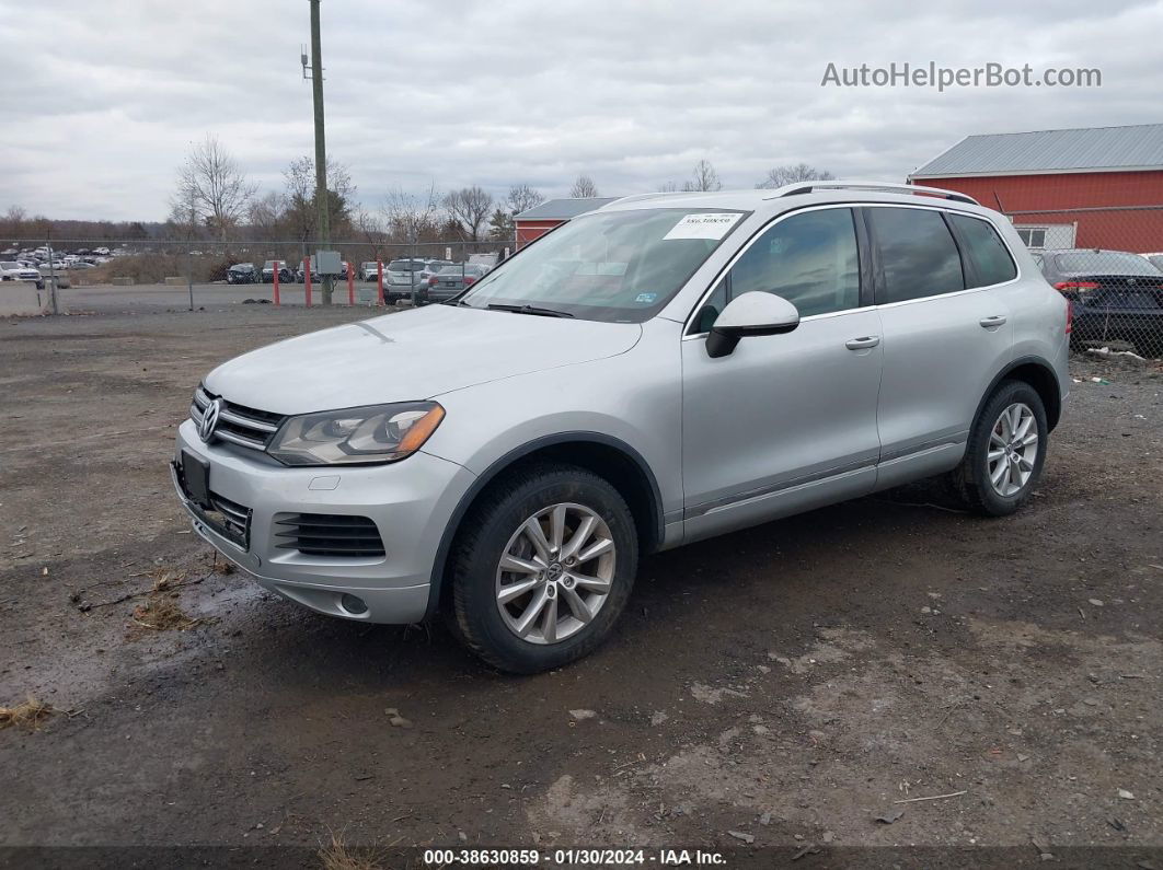 2014 Volkswagen Touareg 3.6l Sport Silver vin: WVGEF9BP7ED005761