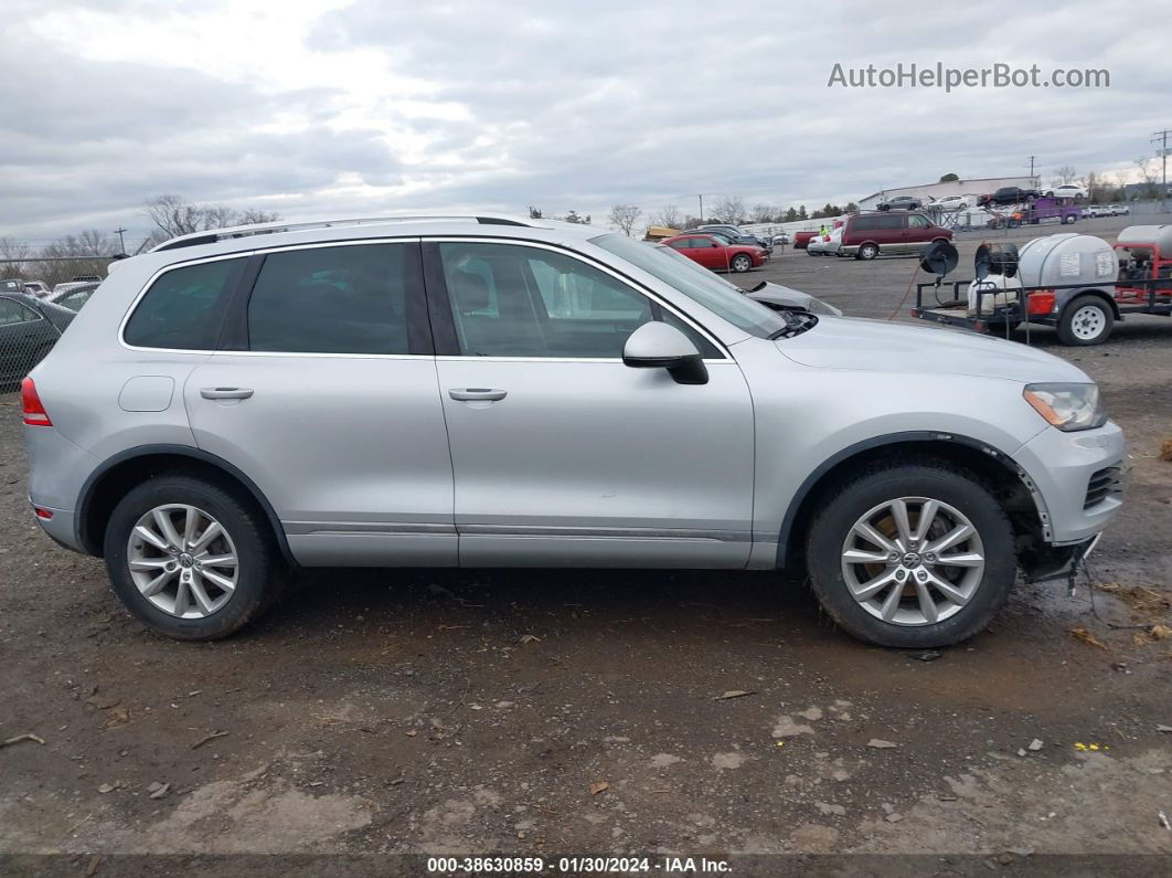 2014 Volkswagen Touareg 3.6l Sport Silver vin: WVGEF9BP7ED005761