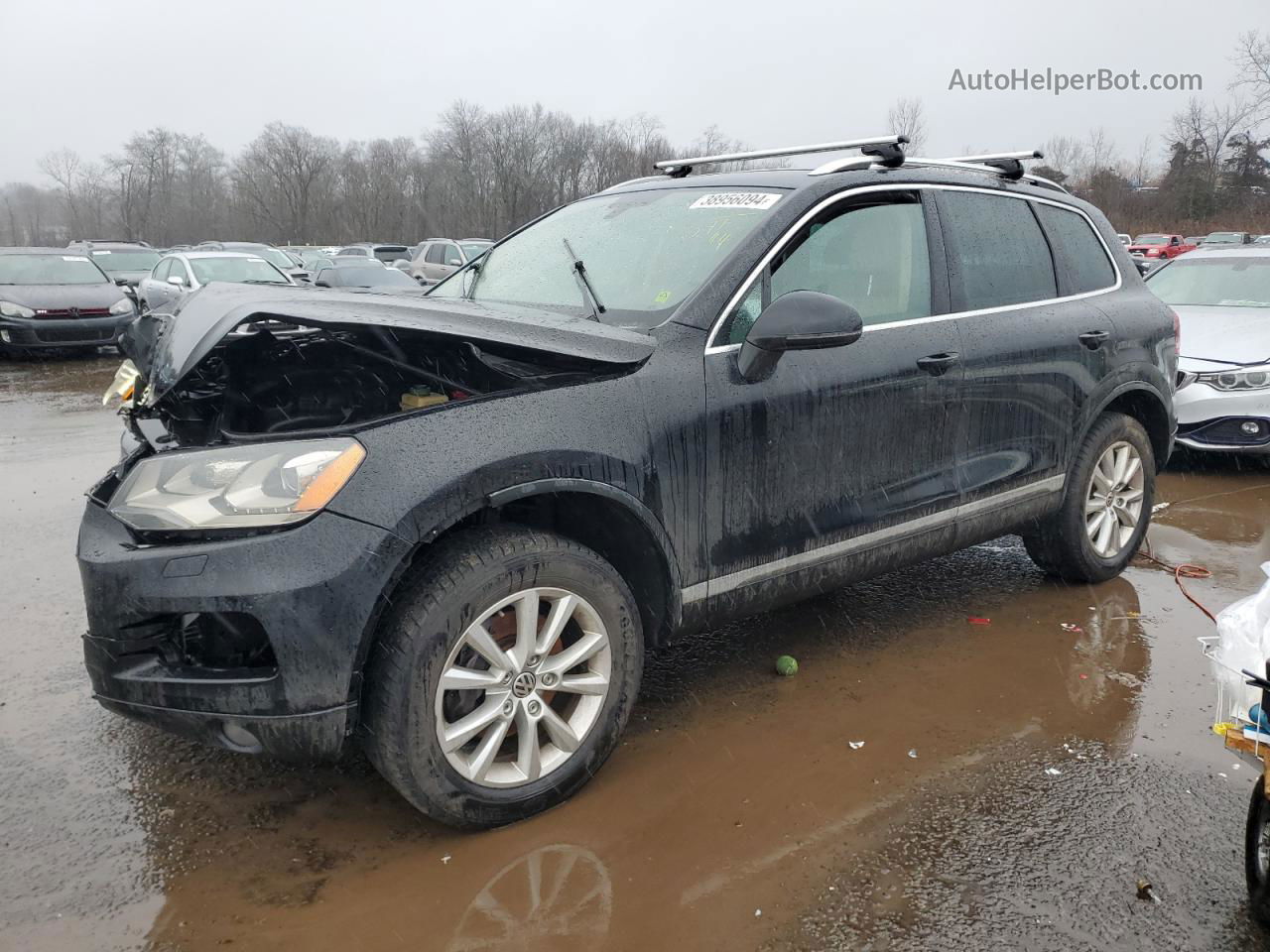 2014 Volkswagen Touareg V6 Black vin: WVGEF9BP7ED006750