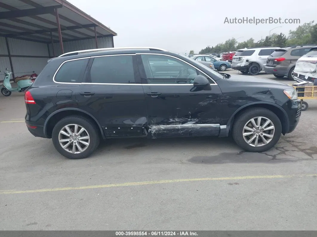 2014 Volkswagen Touareg 3.6l Sport Black vin: WVGEF9BP7ED008465