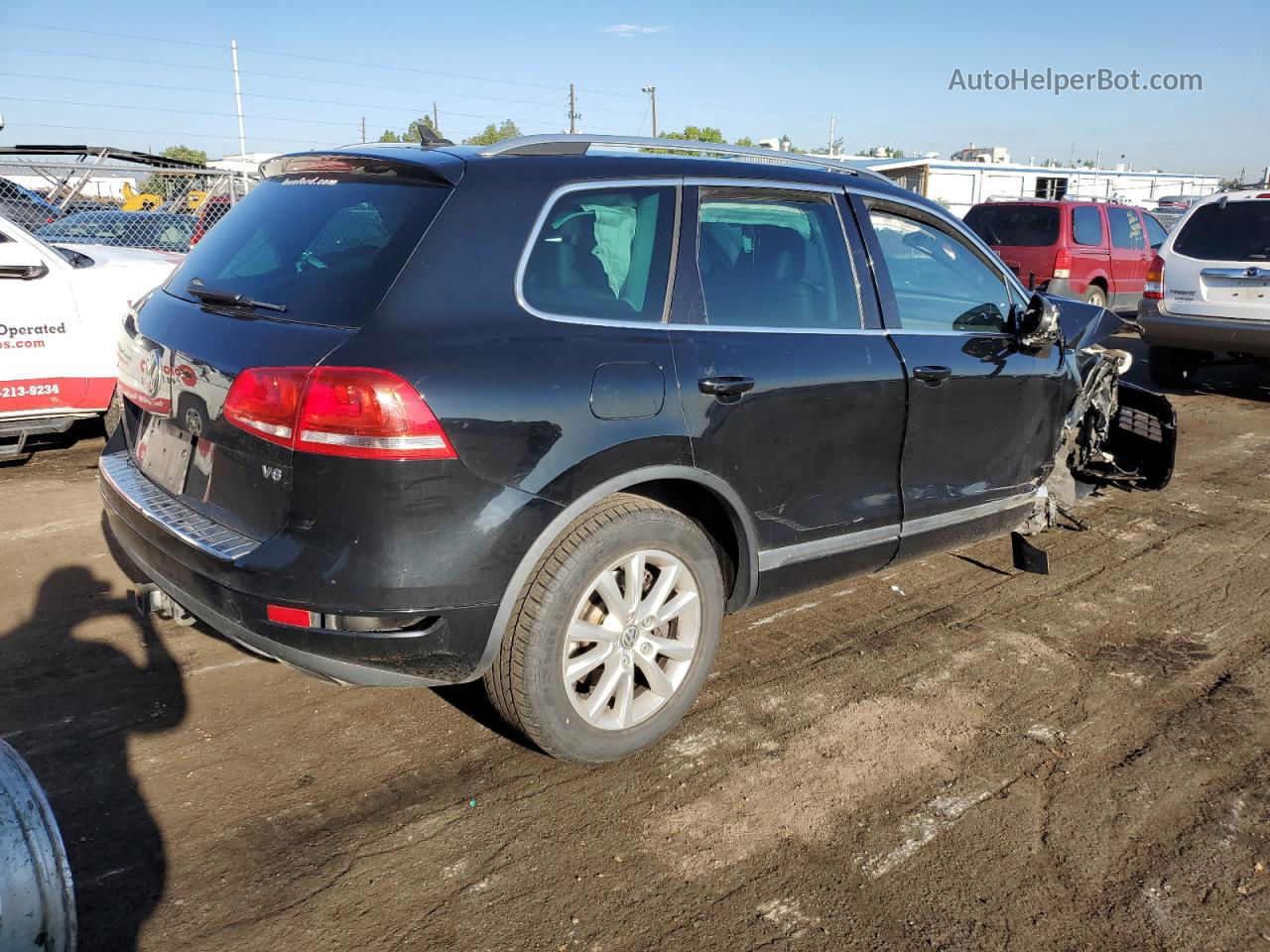 2014 Volkswagen Touareg V6 Black vin: WVGEF9BP7ED011091