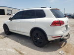 2012 Volkswagen Touareg V6 White vin: WVGEF9BP8CD008245