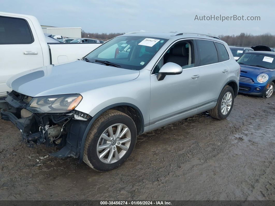 2013 Volkswagen Touareg Vr6 Sport Silver vin: WVGEF9BP8DD002480