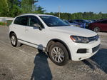 2013 Volkswagen Touareg V6 White vin: WVGEF9BP8DD008828