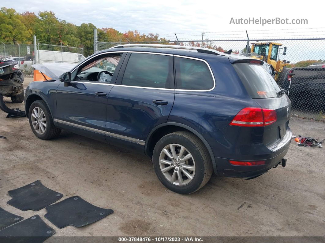 2013 Volkswagen Touareg Sport Blue vin: WVGEF9BP8DD009896