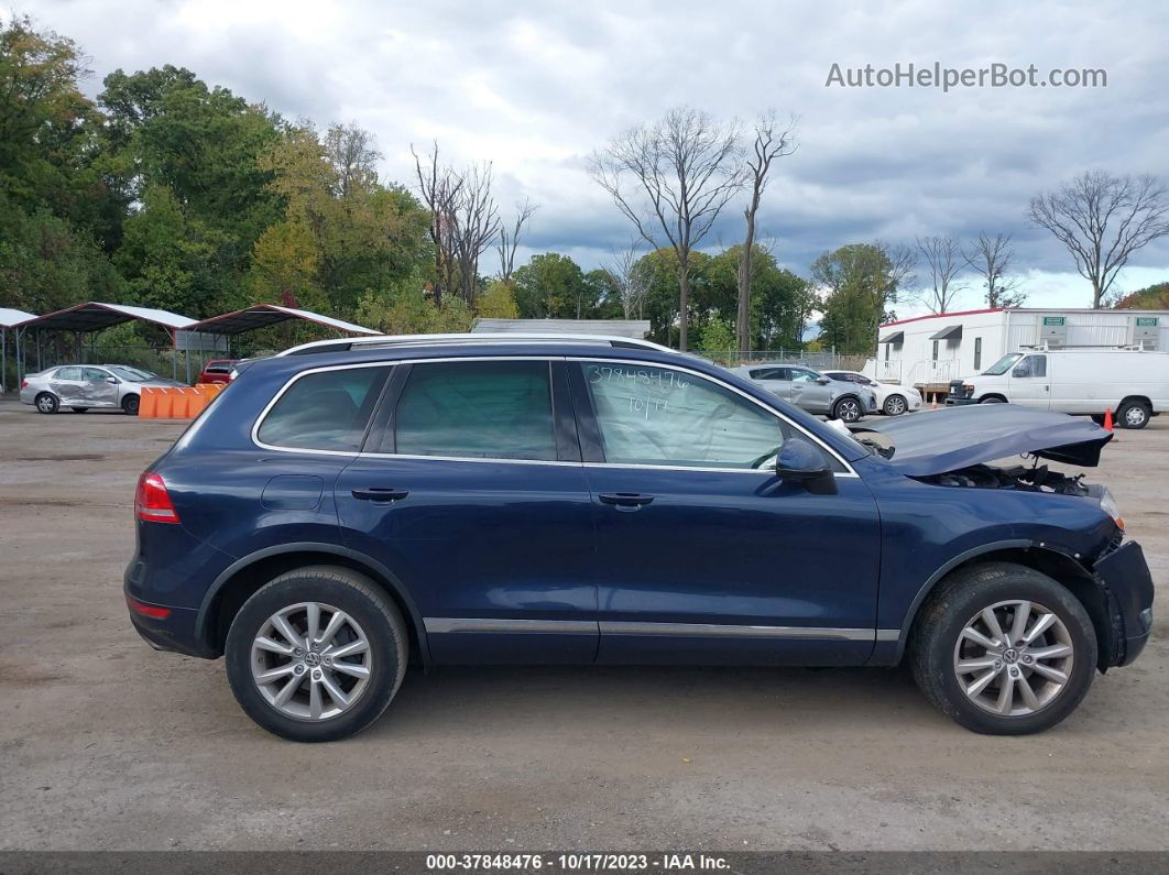 2013 Volkswagen Touareg Sport Blue vin: WVGEF9BP8DD009896