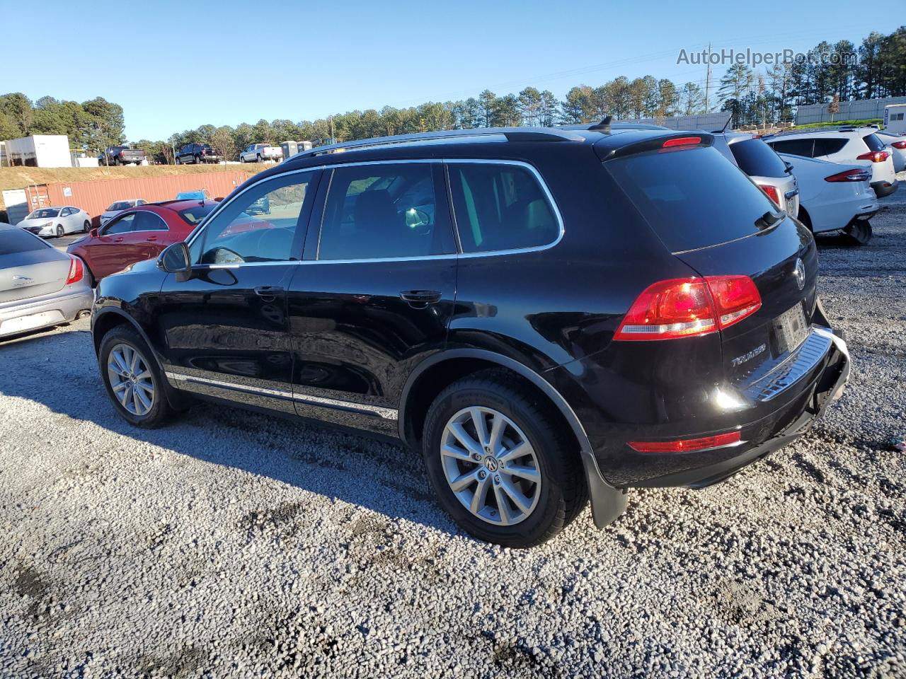 2014 Volkswagen Touareg V6 Black vin: WVGEF9BP8ED002187