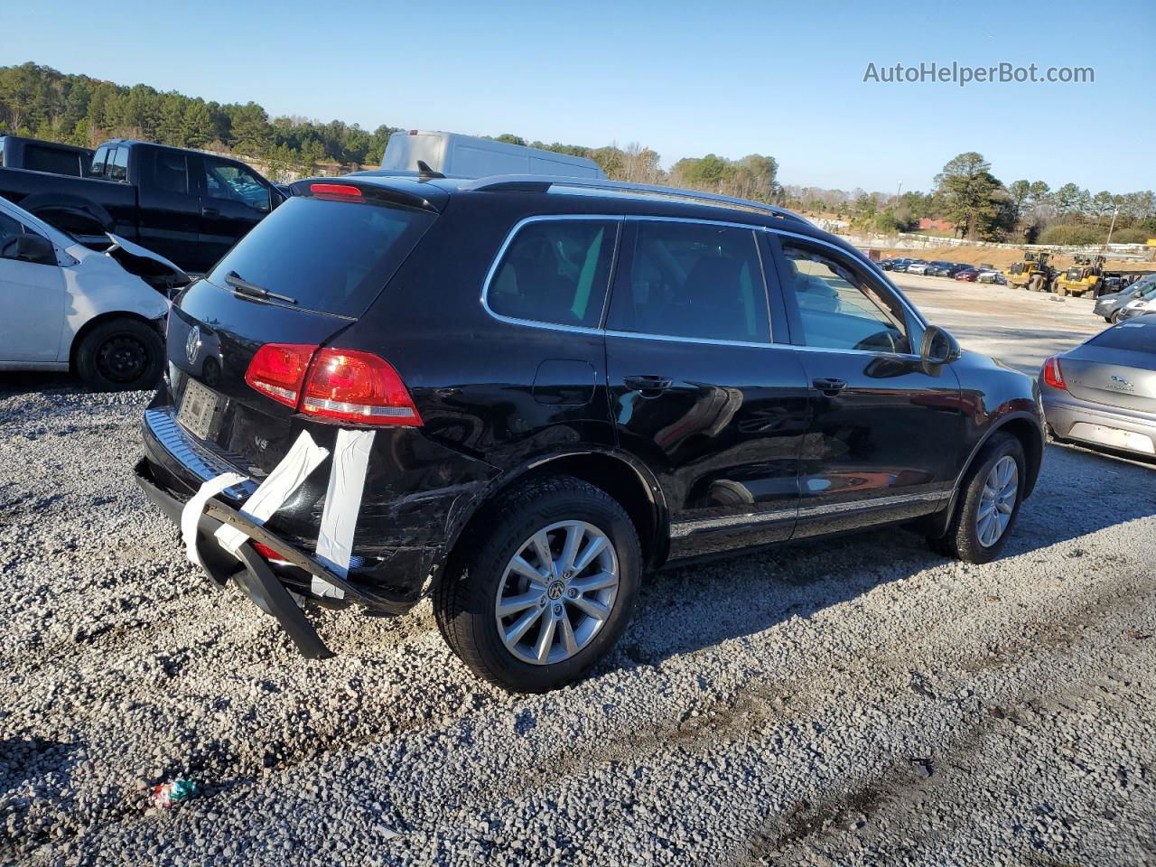 2014 Volkswagen Touareg V6 Black vin: WVGEF9BP8ED002187