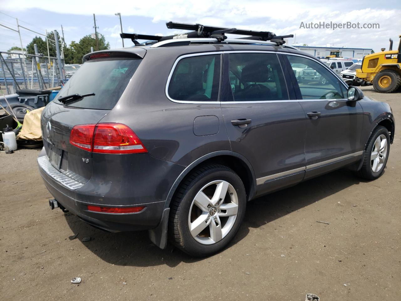 2012 Volkswagen Touareg V6 Gray vin: WVGEF9BP9CD008822