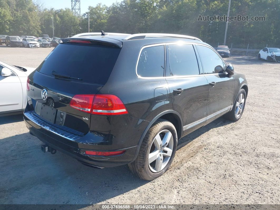 2012 Volkswagen Touareg Lux Черный vin: WVGEF9BP9CD011462