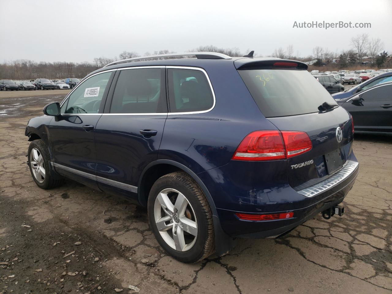 2013 Volkswagen Touareg V6 Синий vin: WVGEF9BP9DD001855