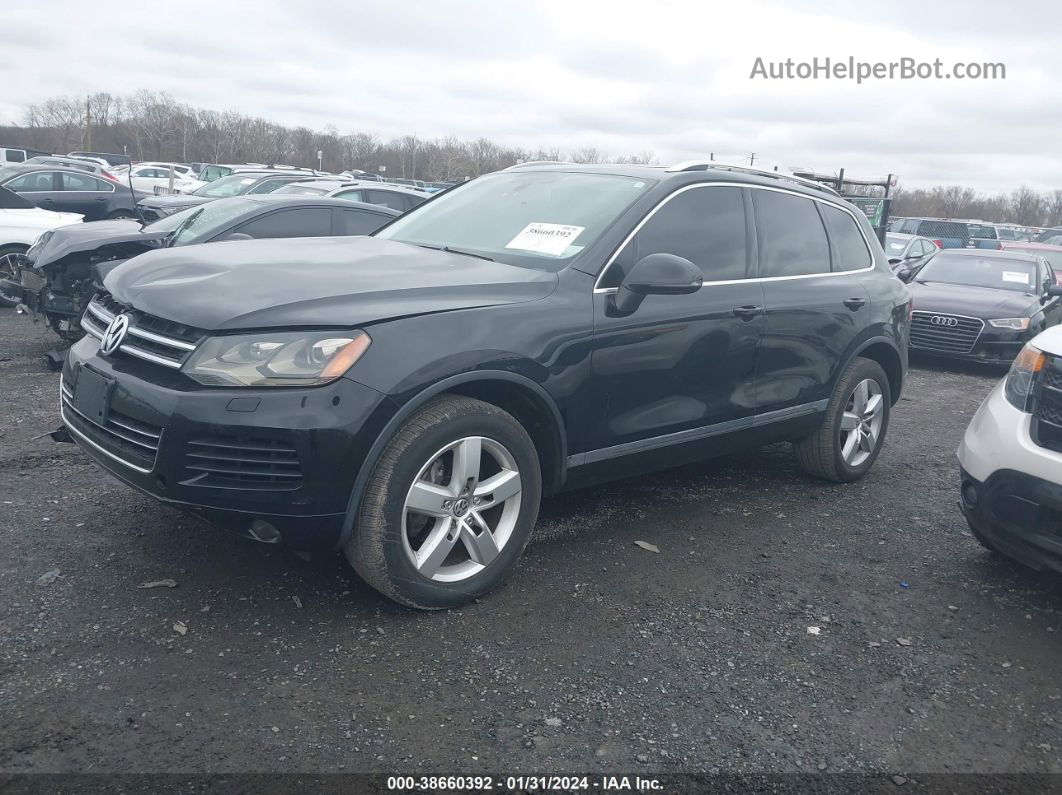 2013 Volkswagen Touareg Vr6 Lux Black vin: WVGEF9BP9DD002360