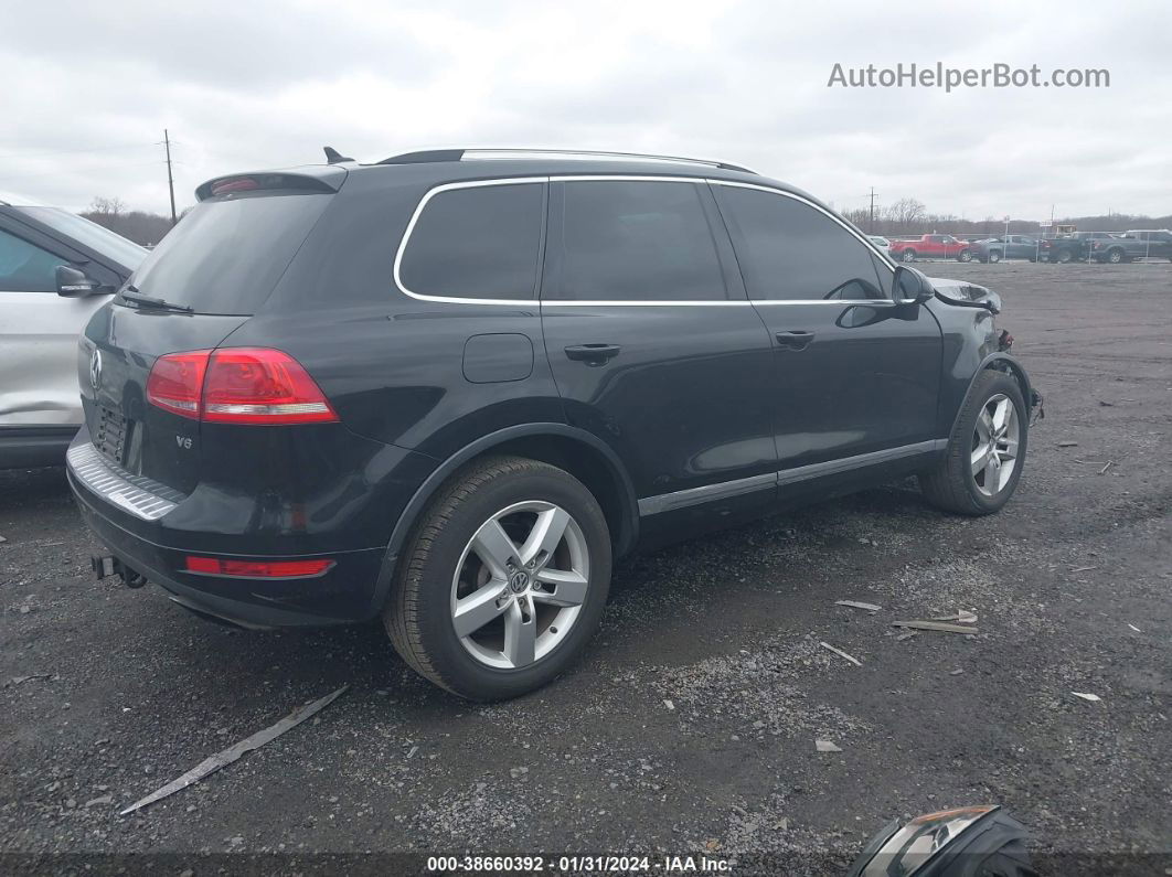 2013 Volkswagen Touareg Vr6 Lux Black vin: WVGEF9BP9DD002360