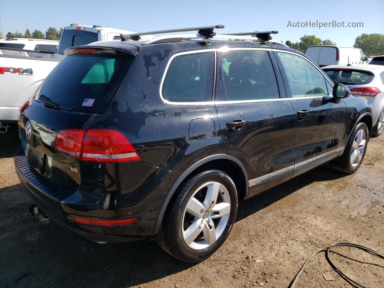 2013 Volkswagen Touareg V6 Black vin: WVGEF9BP9DD005288