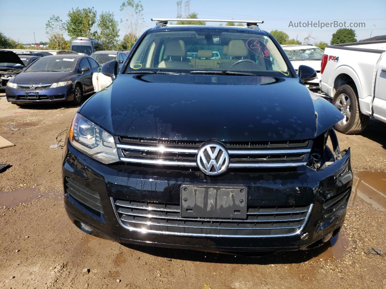 2013 Volkswagen Touareg V6 Black vin: WVGEF9BP9DD005288