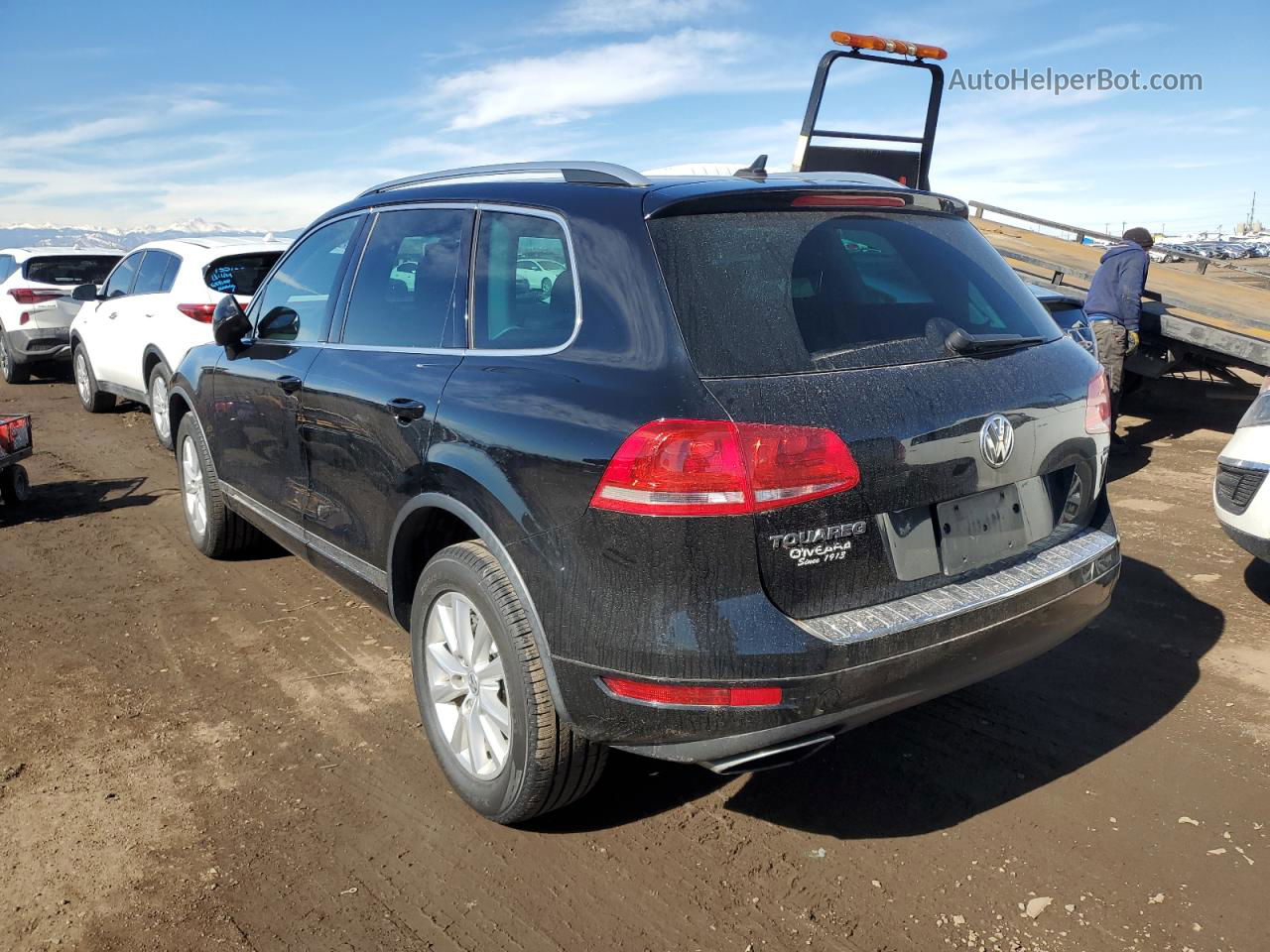 2013 Volkswagen Touareg V6 Black vin: WVGEF9BP9DD009213