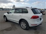 2014 Volkswagen Touareg V6 White vin: WVGEF9BP9ED001680