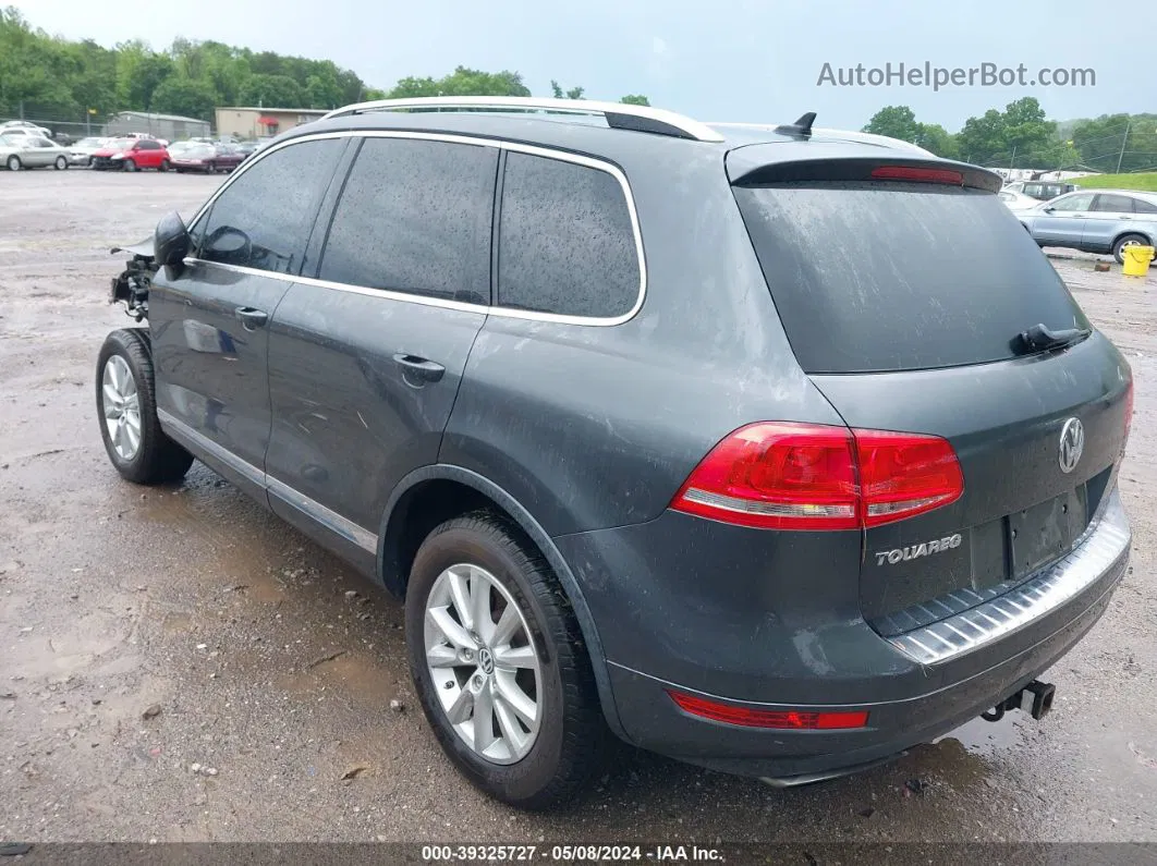 2014 Volkswagen Touareg 3.6l Sport Silver vin: WVGEF9BP9ED008953