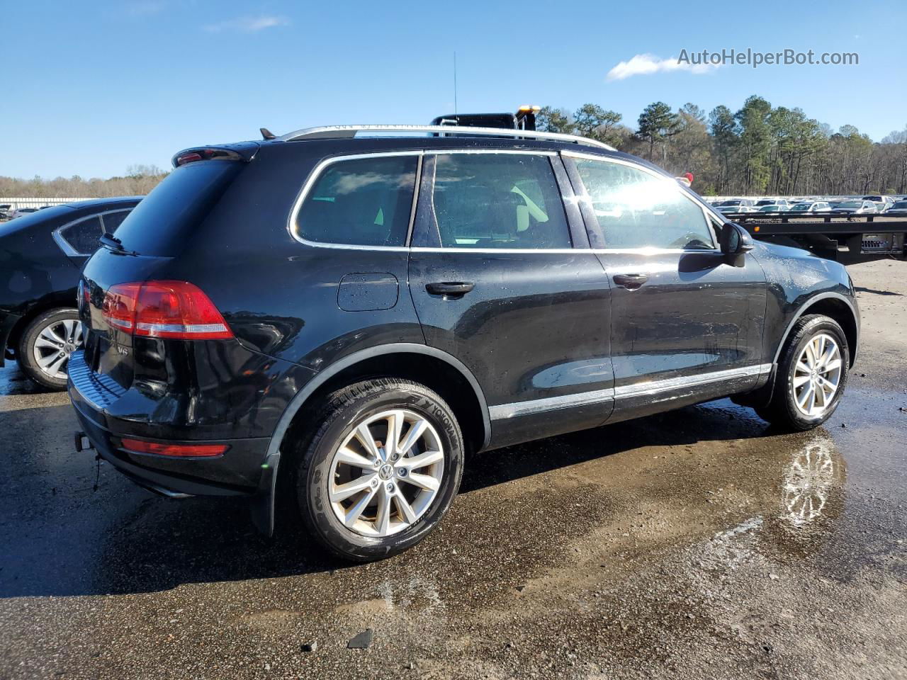 2014 Volkswagen Touareg V6 Black vin: WVGEF9BP9ED013487