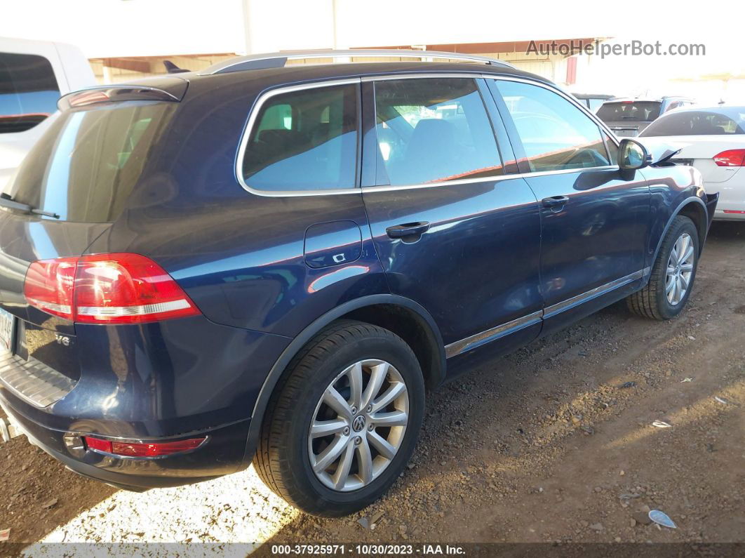 2012 Volkswagen Touareg Vr6 Sport Blue vin: WVGEF9BPXCD008876