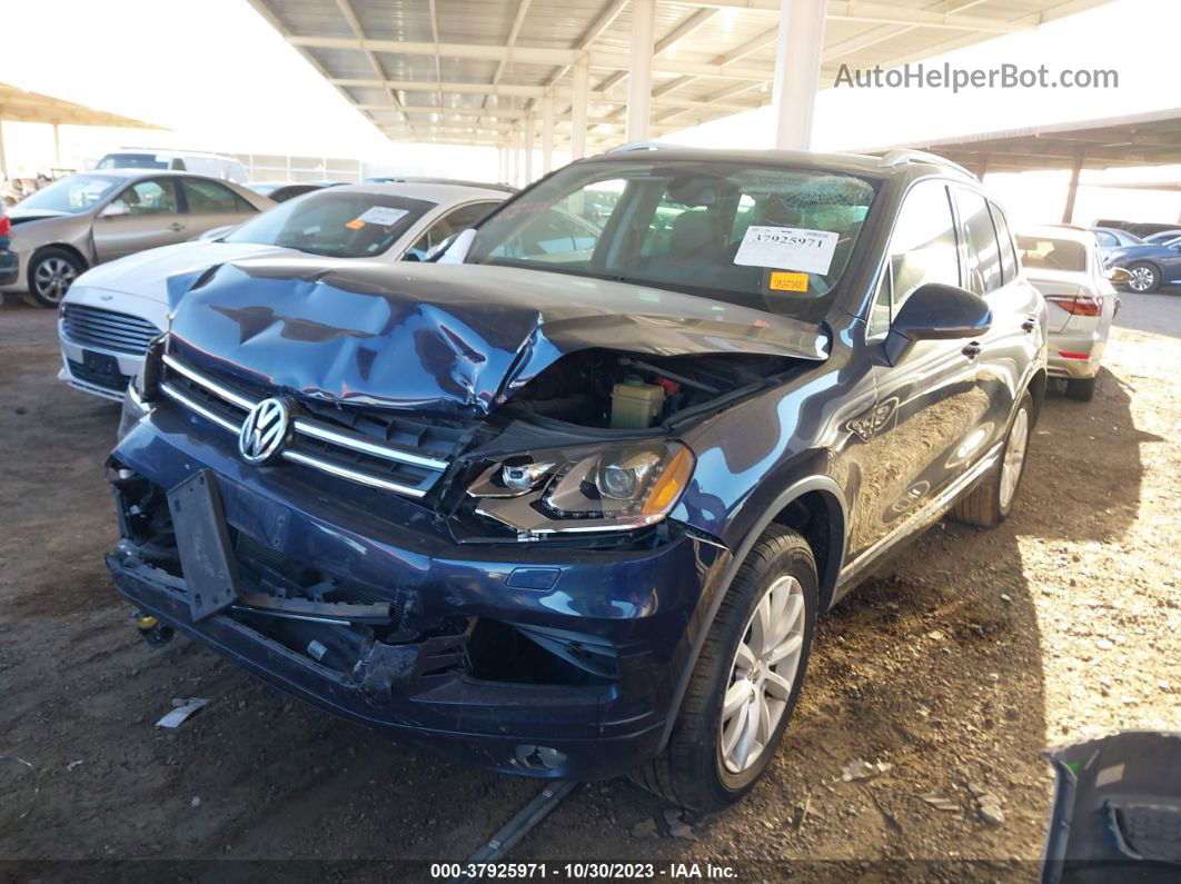 2012 Volkswagen Touareg Vr6 Sport Blue vin: WVGEF9BPXCD008876