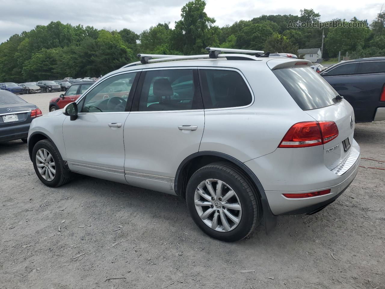 2012 Volkswagen Touareg V6 Silver vin: WVGEF9BPXCD011311