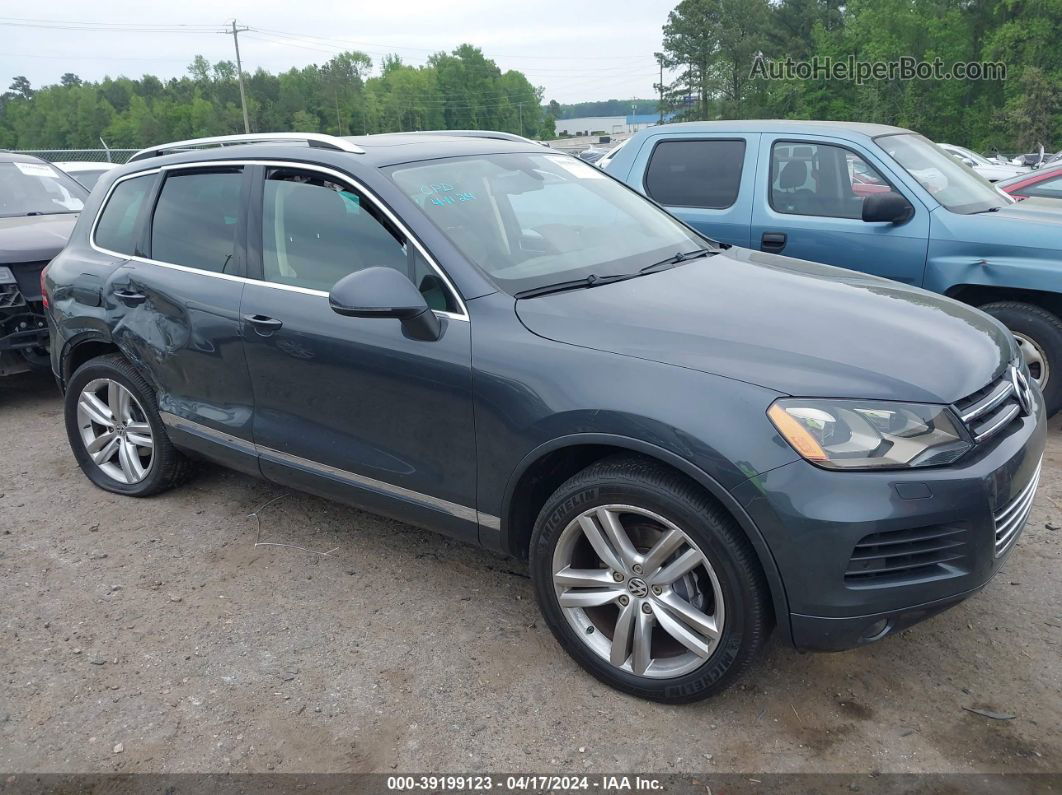 2013 Volkswagen Touareg Vr6 Executive Blue vin: WVGEF9BPXDD002433