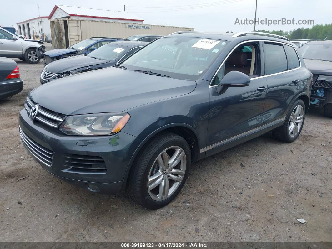 2013 Volkswagen Touareg Vr6 Executive Синий vin: WVGEF9BPXDD002433